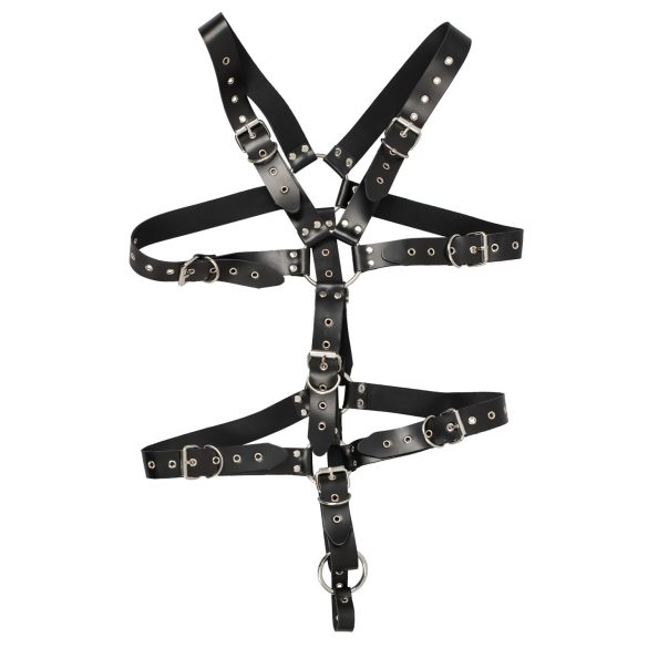 ZADO - muški kožni body harness - crna - S-L