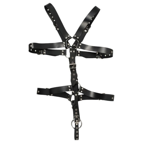 ZADO - muški kožni body harness - crna - S-L