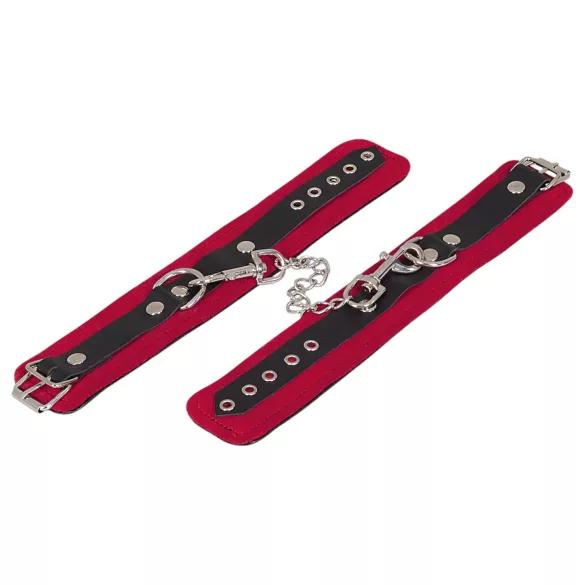 ZADO - kožne lisice za gležnjeve (crvene)