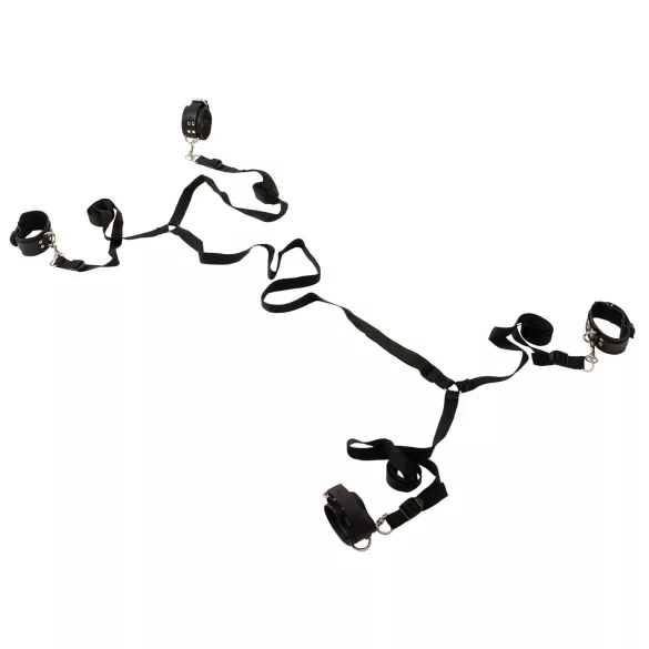 ZADO - set za vezanje za krevet - koža - crna