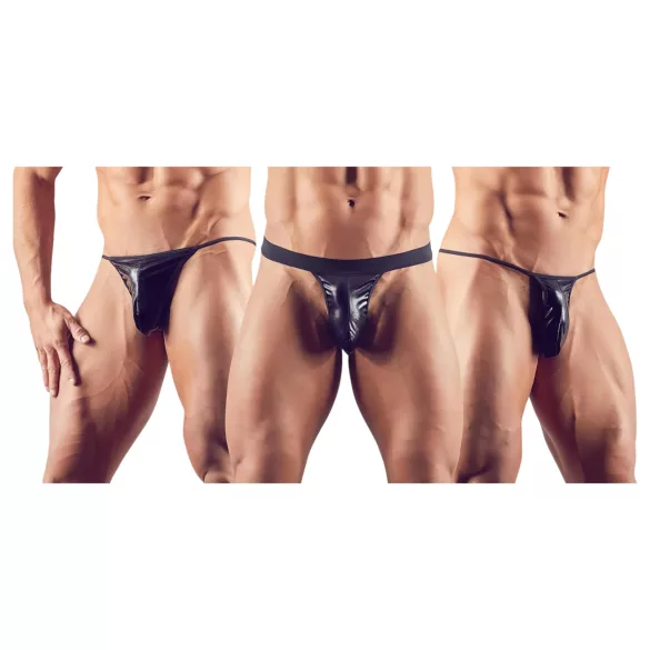 Svenjoyment - muški tanga set - crna - 3 dijela - S-L