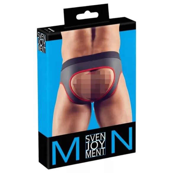Svenjoyment - muške otvorene jock gaćice - crne - XL