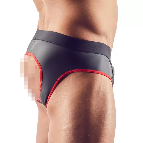 Svenjoyment - muške otvorene jock gaćice - crne - XL
