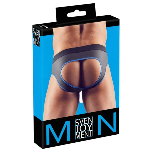 Svenjoyment - otvoreni jock gaćice - crna plava - M