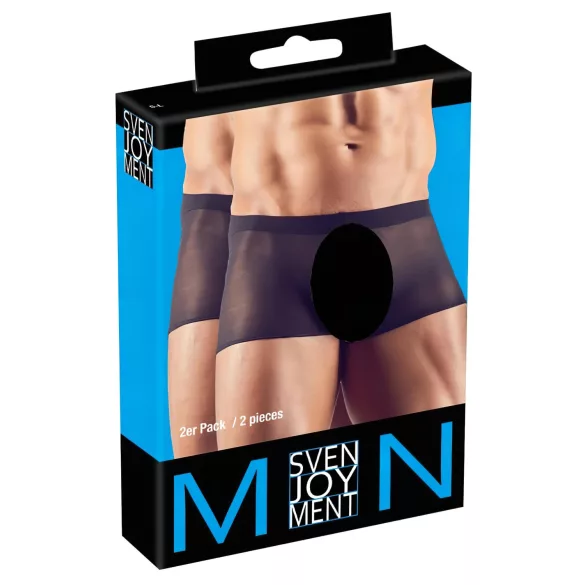 Svenjoyment - prozirni bokser set - crna - 2 dijela - S-L
