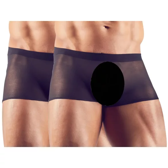 Svenjoyment - prozirni bokser set - crna - 2 dijela - S-L