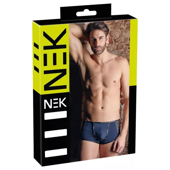 NEK - muški bokserice - mrežasti umetci s vezicama - crna/plava - L