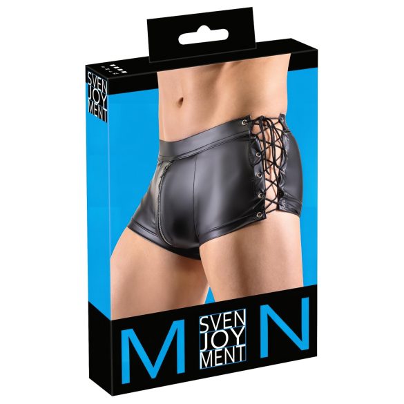 Svenjoyment - mat crne bokserice s bočnom vezicom
