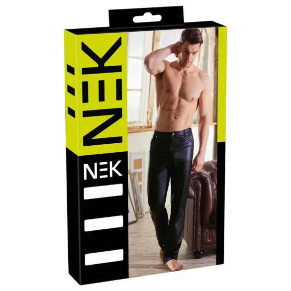NEK - uske hlače - sjajni efekt - crna - L