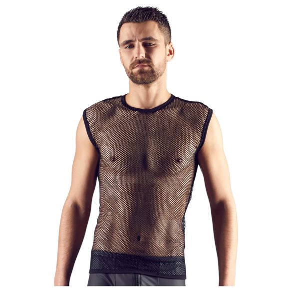 Svenjoyment - mrežasti top - crna