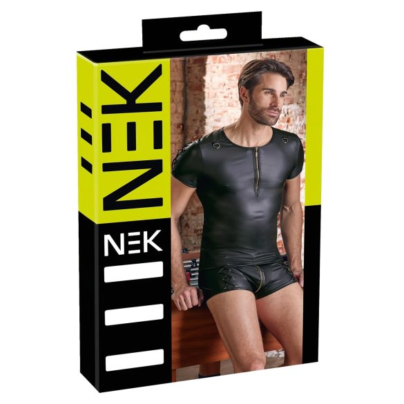 NEK - mat crna majica kratkih rukava za muškarce - 2XL