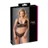 Cottelli Plus Size - čipkasti grudnjak set - crna - XXL