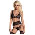 Obsessive Emperita - set donjeg rublja s malim vezom (crni) - L/XL