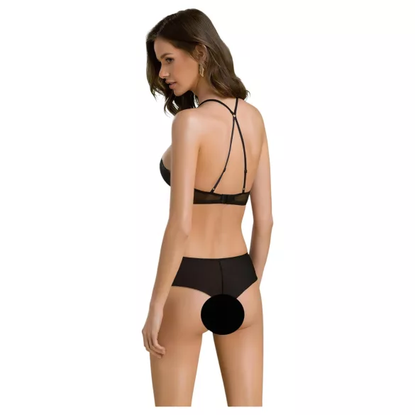 Passion Eco Kerria - čipkasti bikini set (crni)