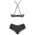Passion Eco Kerria - čipkasti bikini set (crni)