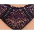 Cottelli Plus Size - prozirni uzorak grudnjak set (ljubičasti) - 2XL