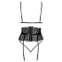 Kissable - set grudnjaka s remenom (crno) - L/XL