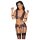 Cottelli Bondage set - donje rublje i lisice (crno-ljubičasto) - XL