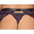 Cottelli Bondage set - donje rublje i lisice (crno-ljubičasto) - XL