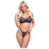 Cottelli Party - crni korzet grudnjak set - 85C/L