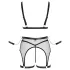 Cottelli Bondage - neprozirni mrežasti set s lancima - crna - L