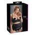Cottelli Plus Size - naramenice, prstenasti grudnjak (crni) - 95F