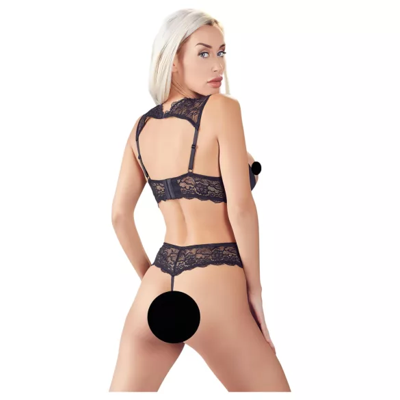 Cottelli - otvoreni grudnjak set - crna - 85B/L