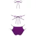 Obsessive Balitta - sjajni bikini s naramenicama oko vrata (crni)