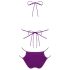 Obsessive Balitta - sjajni bikini s vezicama (ljubičasta) - M