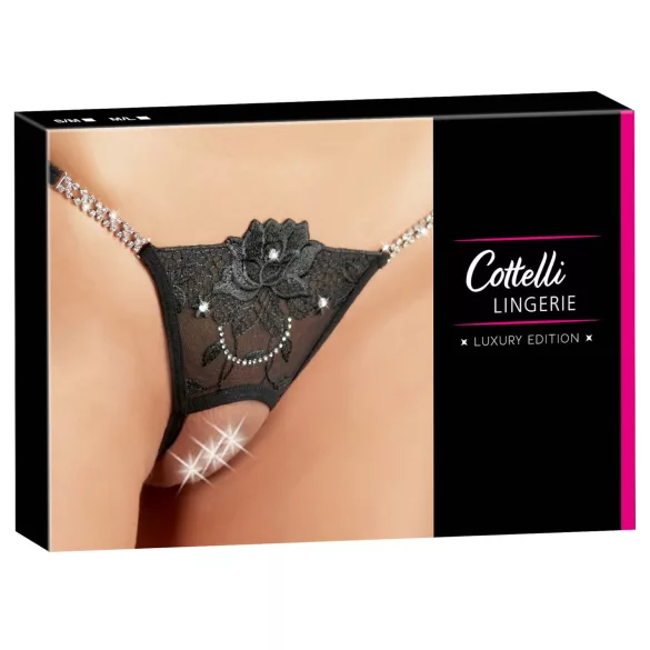 Cottelli - otvorene tange s cvjetnim sjajem - M/L