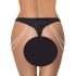 Cottelli - luksuzne vezene perle tanga (crna) - M/L