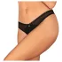 Obsessive - otvorene tange - crna - XL/XXL