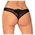 Obsessive - otvorene tange - crna - XL/XXL