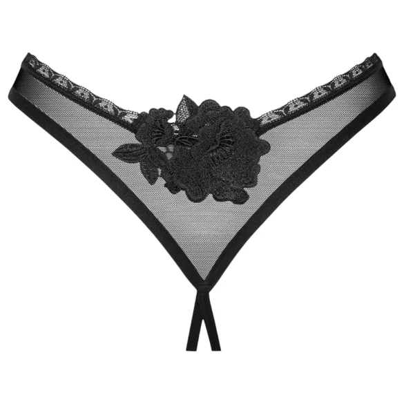 Obsessive - otvorene tange - crna - XL/XXL
