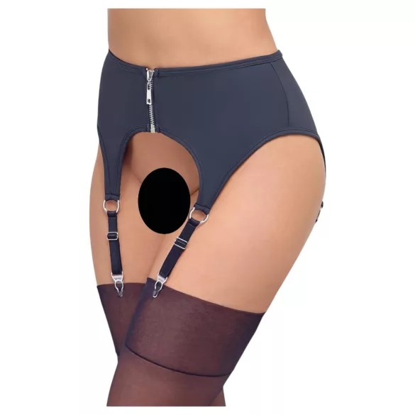 Cottelli - mat podvezica za čarape - crna - L