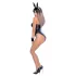Cottelli Bunny - seksi kostim zeko za žene - sjajni materijal - 5 dijelova - M