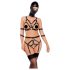 Bad Kitty - ogrlica i maska set (crna) - M