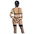 Bad Kitty - ogrlica i maska set (crna) - M