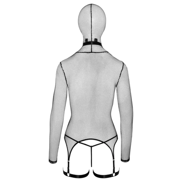 Bad Kitty - BDSM mrežasti set s bičem - crna - L