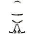 Bad Kitty - otvoreni body pojas (crni)