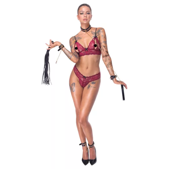 Bad Kitty - bondage set - 6 dijelova - crna