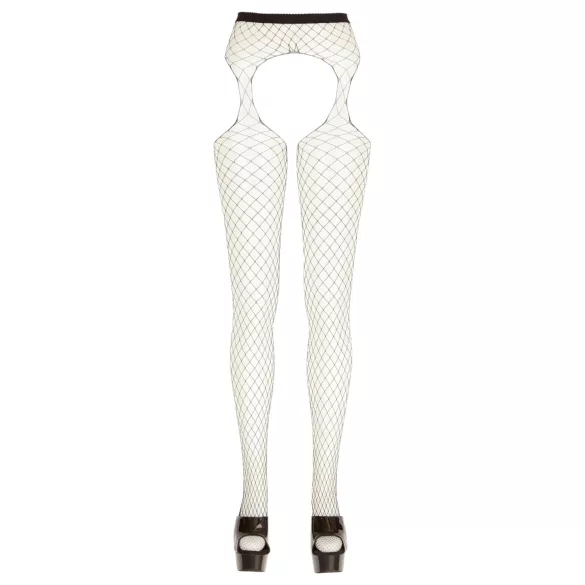 Cottelli - otvorene mrežaste čarape širokih oka - crne (S-L)