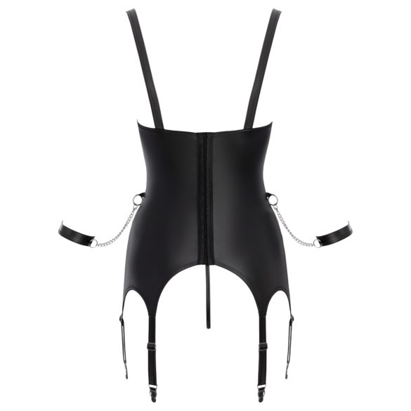 Cottelli - bondage set s podizačem grudi - crna
