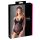 Cottelli - Baršunasti, podesivi crni body - 80B/M