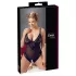 Cottelli Plus Size - čipkasti body - crna - XXXL