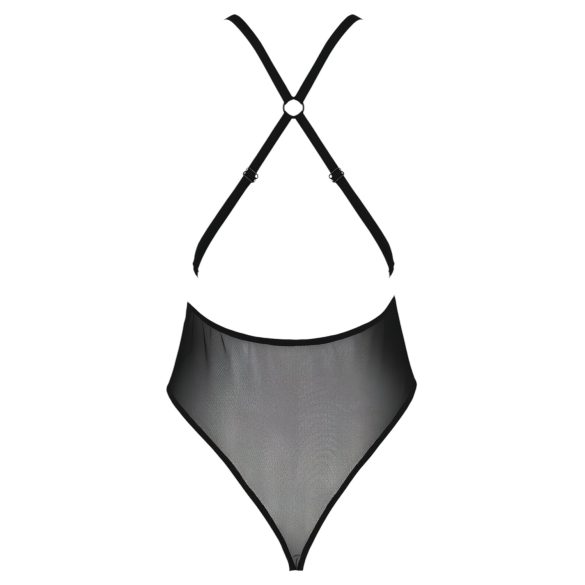 Passion Eco Zinnia - čipkasti bodi (crni) - L/XL