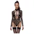 Cottelli - prozirni body s naramenicama - crni - M
