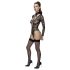 Cottelli - prozirni, remenasti body (crna) - M
