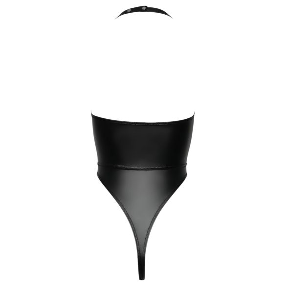 Cottelli Party - sjajni body s ovratnikom - crni - M