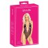 Kissable - ružičasti vezni body (crni)